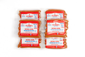 Feltman's of Coney Island 12 oz Natural Casing Hot Dogs 6 Pack